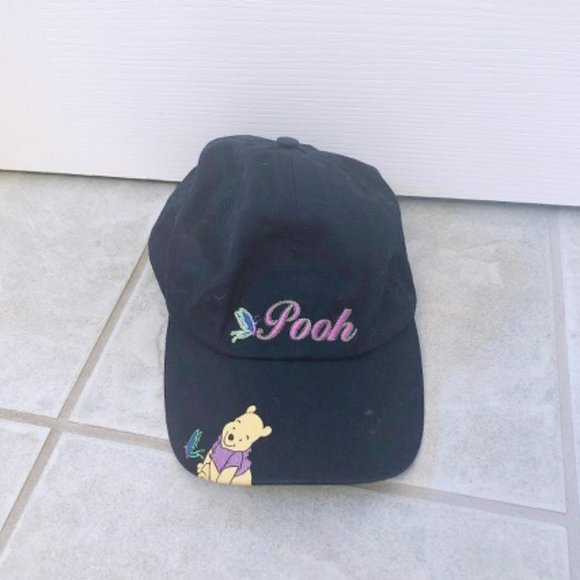 Kid Disney Winnie The Pooh Cap Hat Bear Navy - Picture 1 of 10